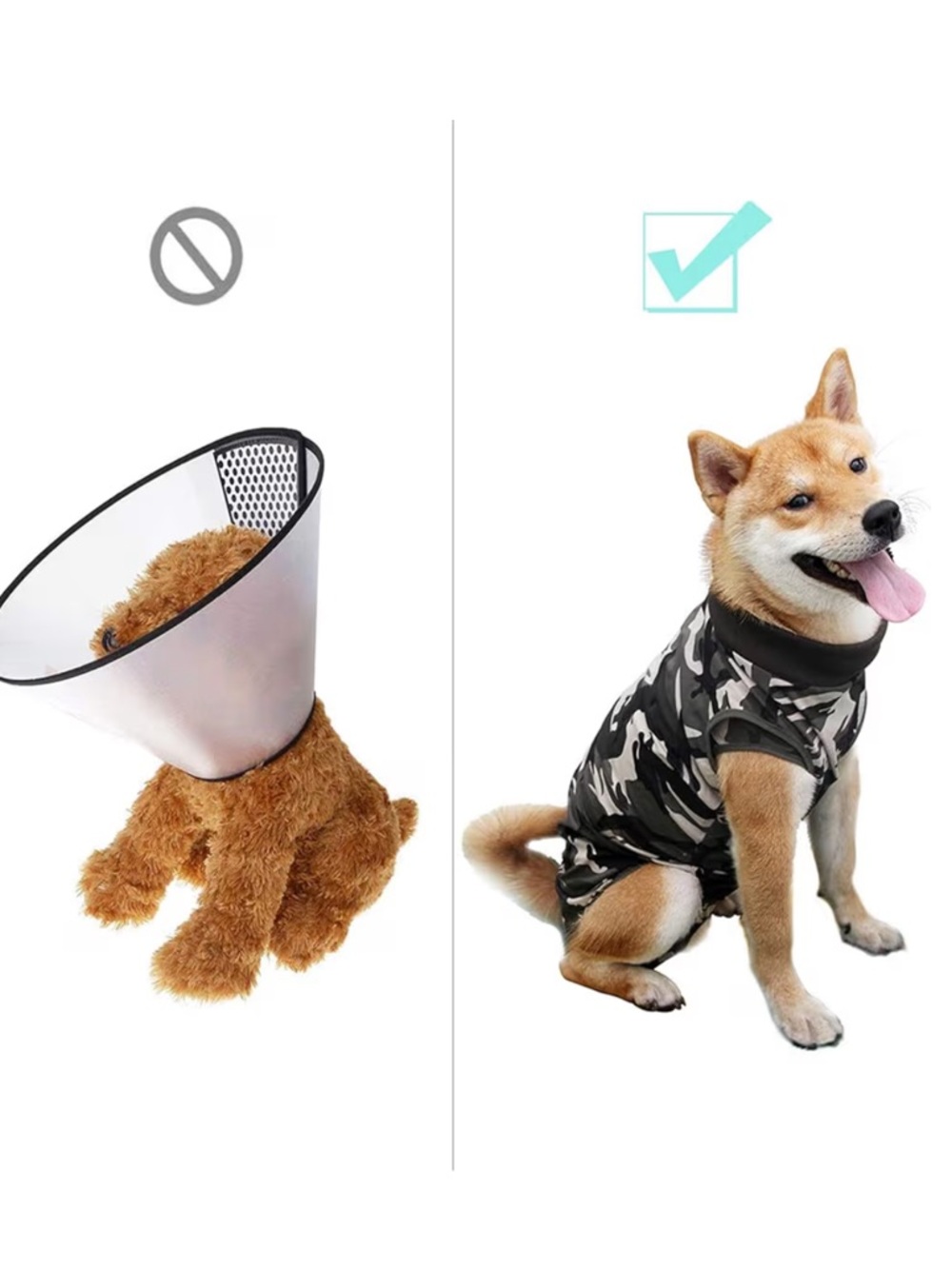 SALE!! surgery recovery suit camouflage instead of cone